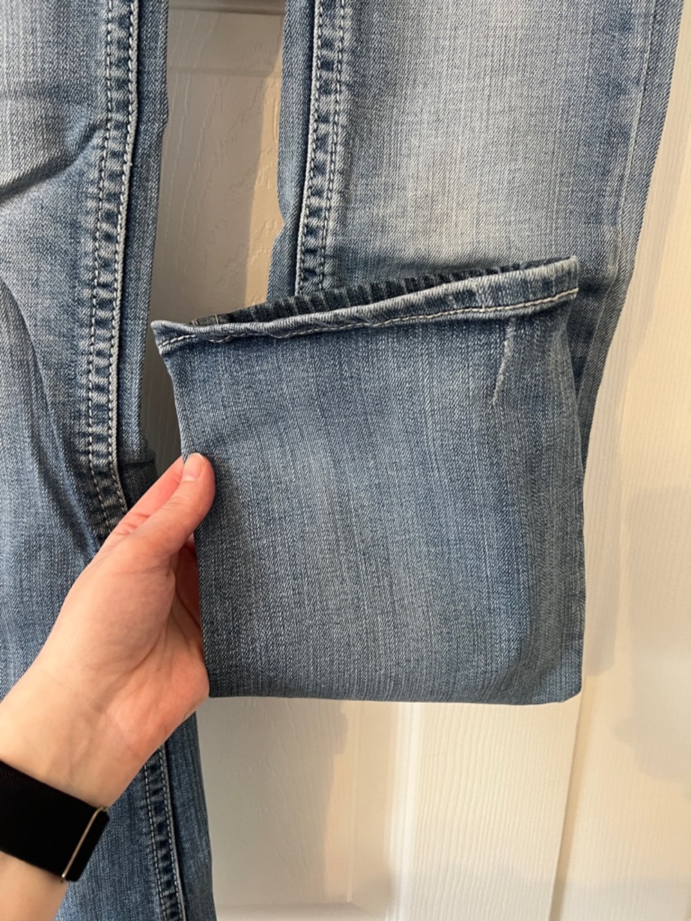 Grace in LA Light Blue Boot Cut Jeans - Picture 3 of 11